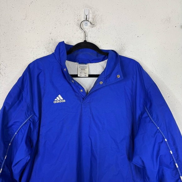 Adidas Quarter-Zip Pullover Jacket Vintage Y2K Large - Picture 2 of 10
